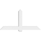 Ekena Millwork Eugene Architectural Grade PVC Gable Bracket, 72"W x 36"H x 6"D x 6"F, 12/12 Pitch GBP072X36X0606EUG00 - alternate 4